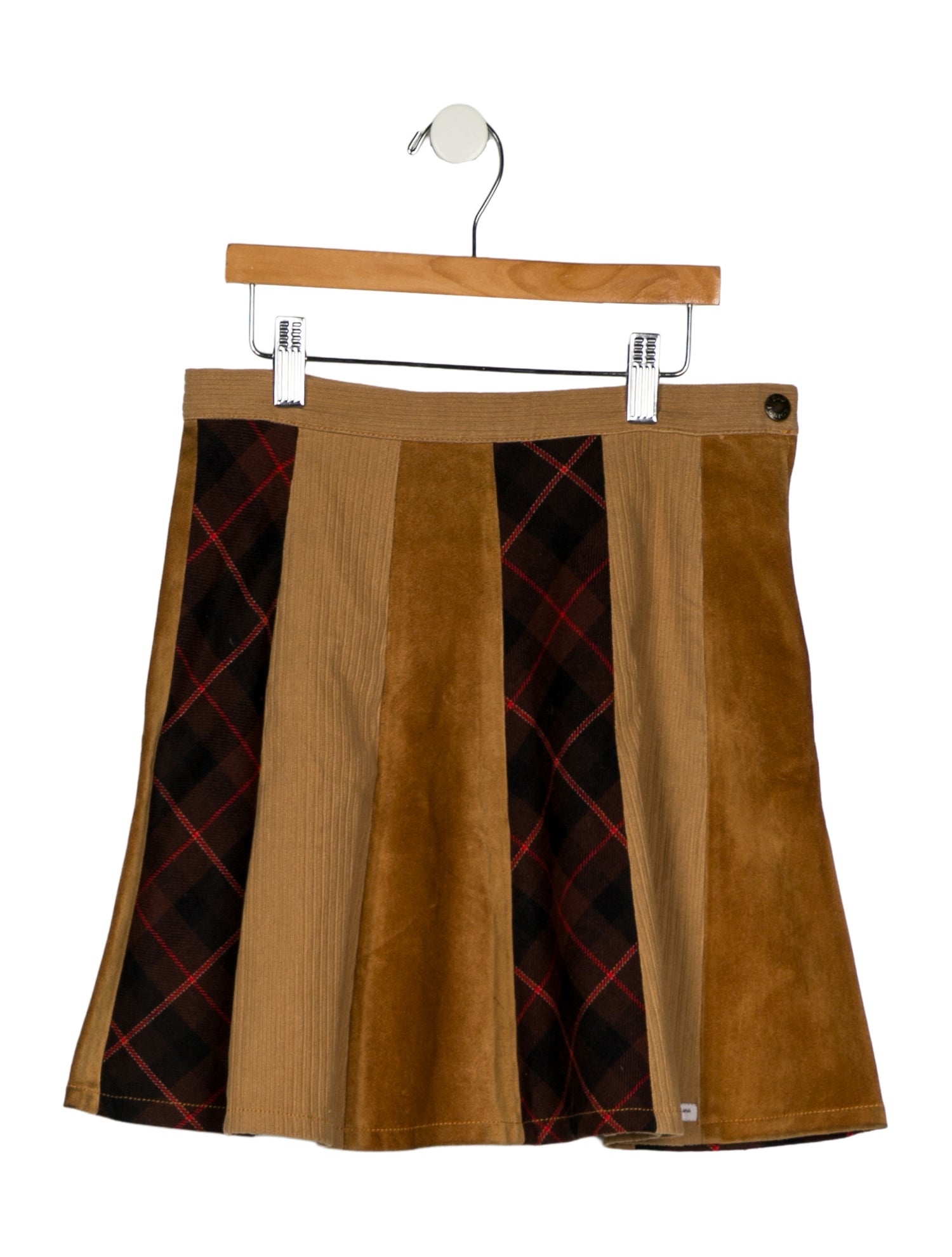 D&G Kids Girl Patterned Suede Skirt