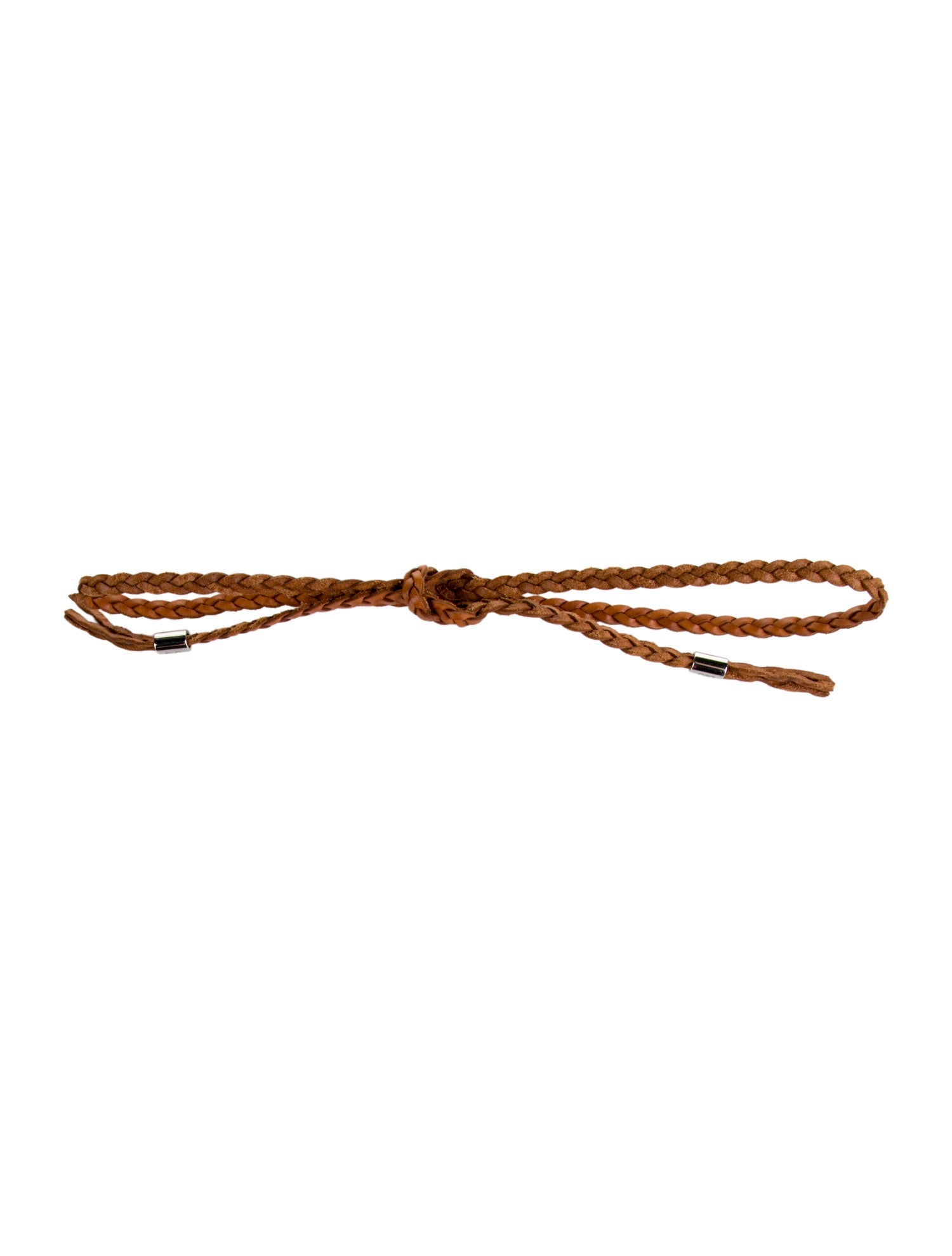 D&G Girls' Braided Leather Belt