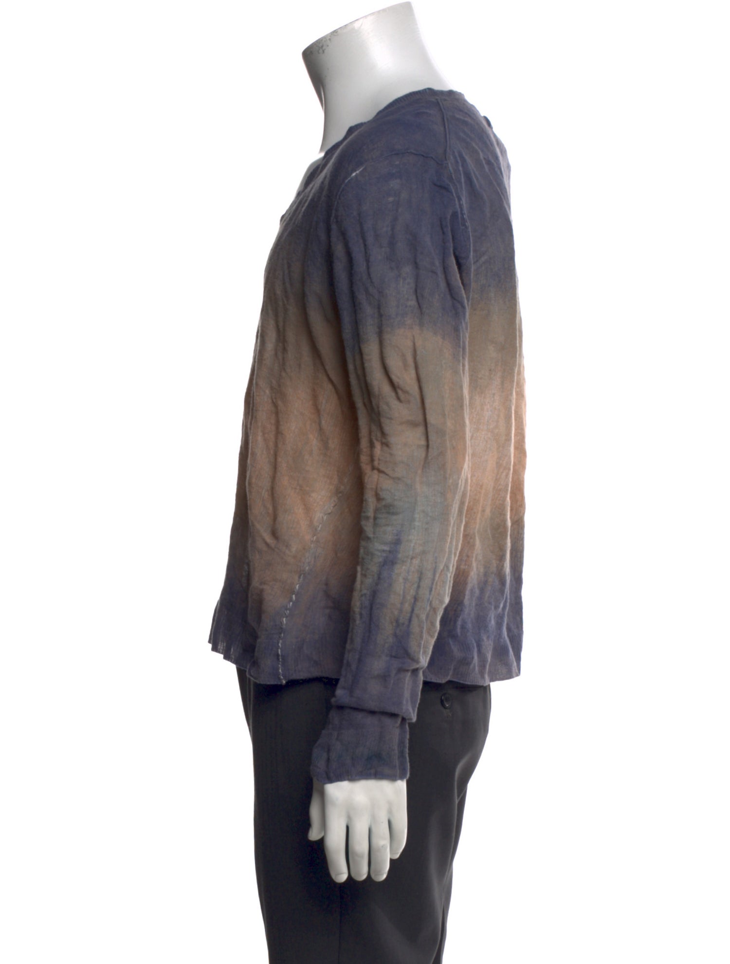 D&G Tie-Dye Print V-Neck Pullover