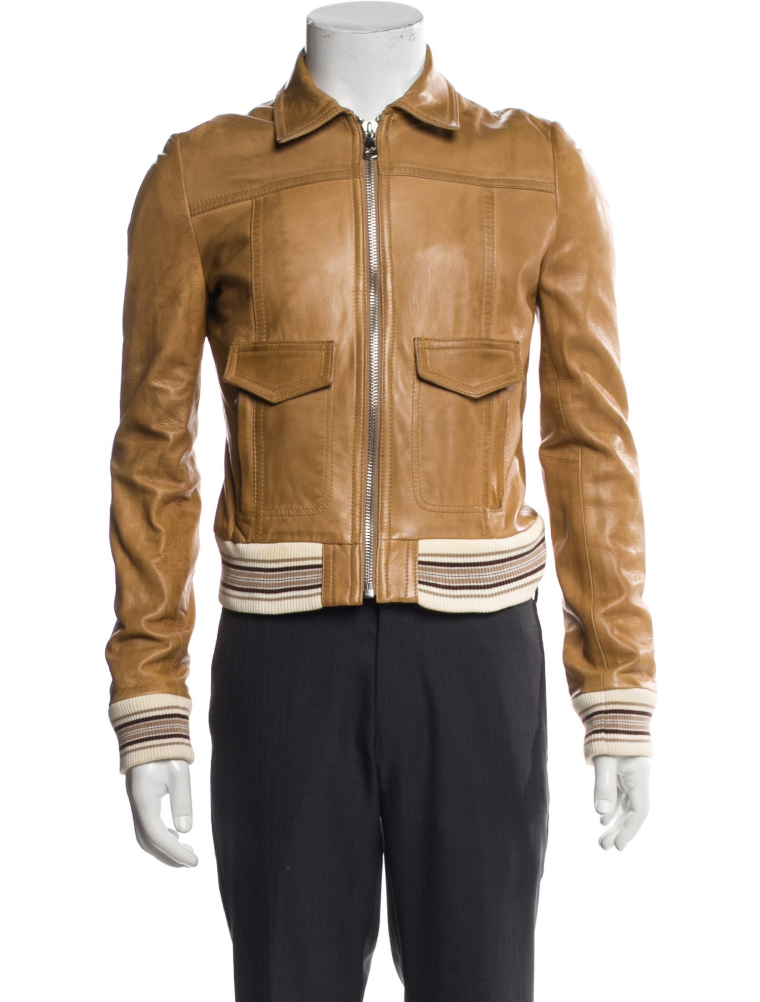 D&G Lamb Leather Moto Jacket