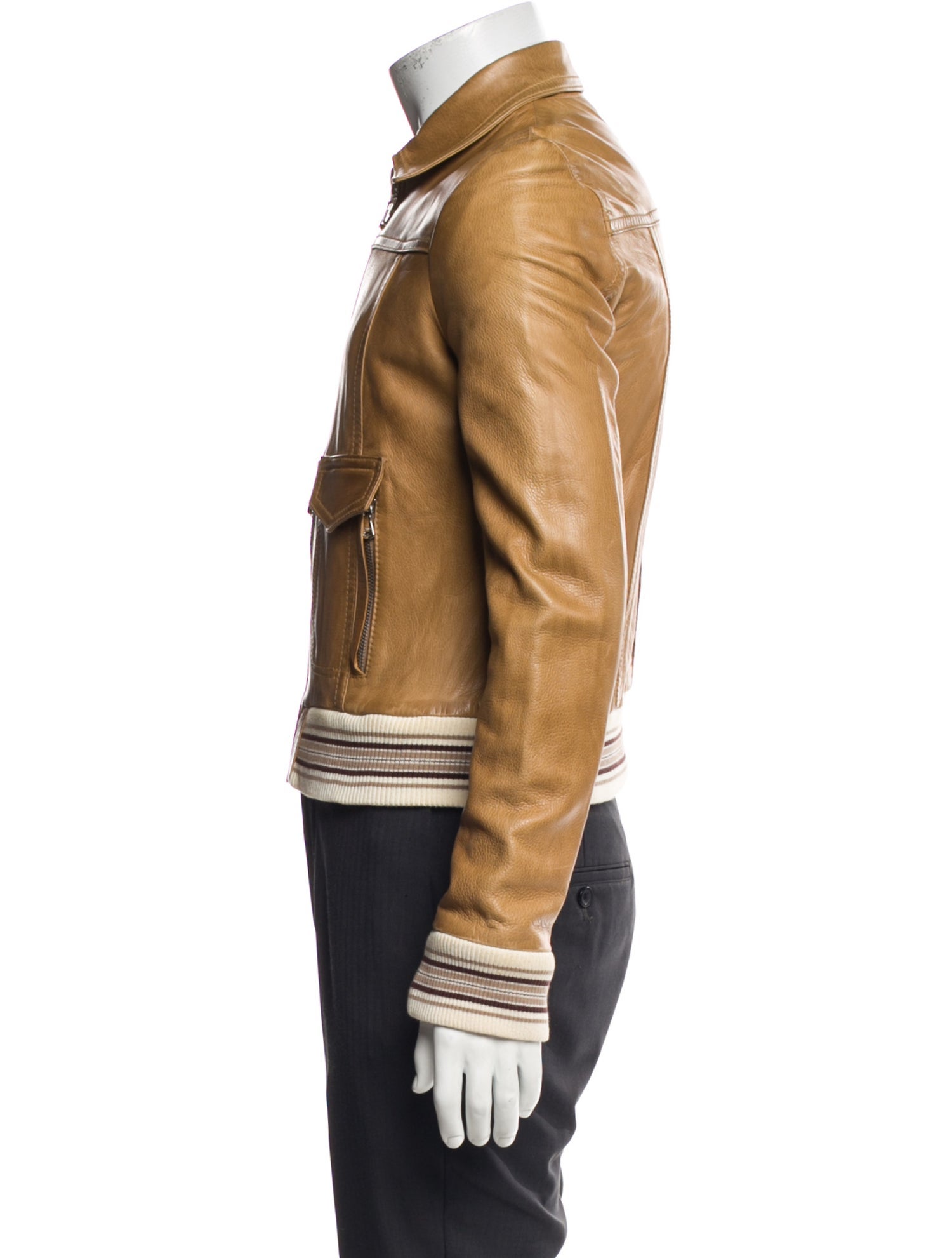 D&G Lamb Leather Moto Jacket