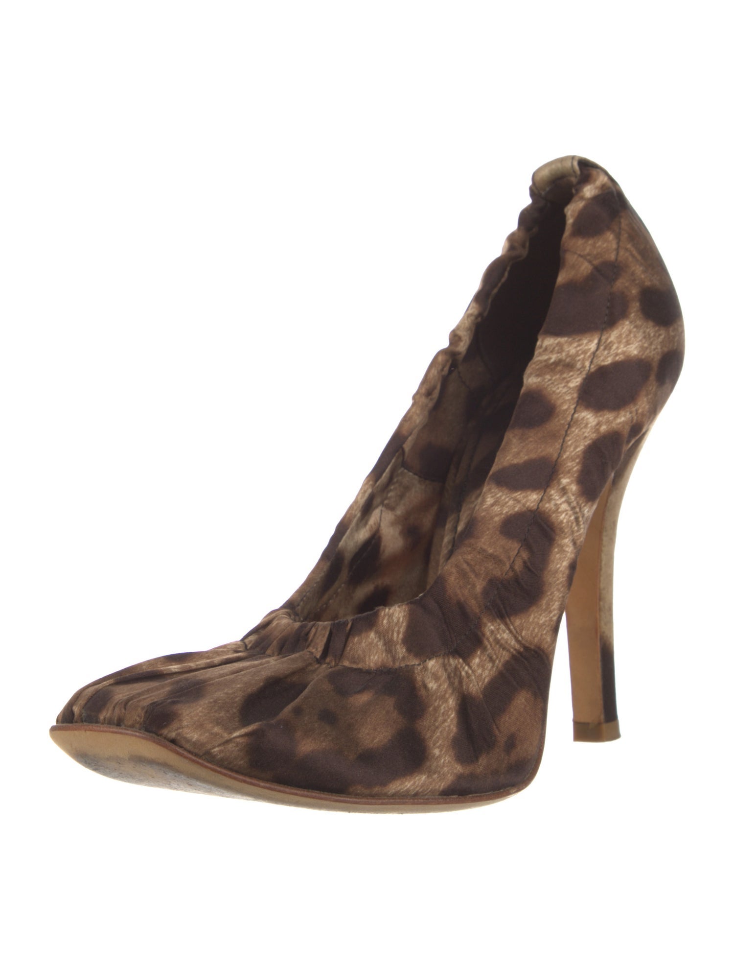 D&G Animal Print Bow Accents Pumps