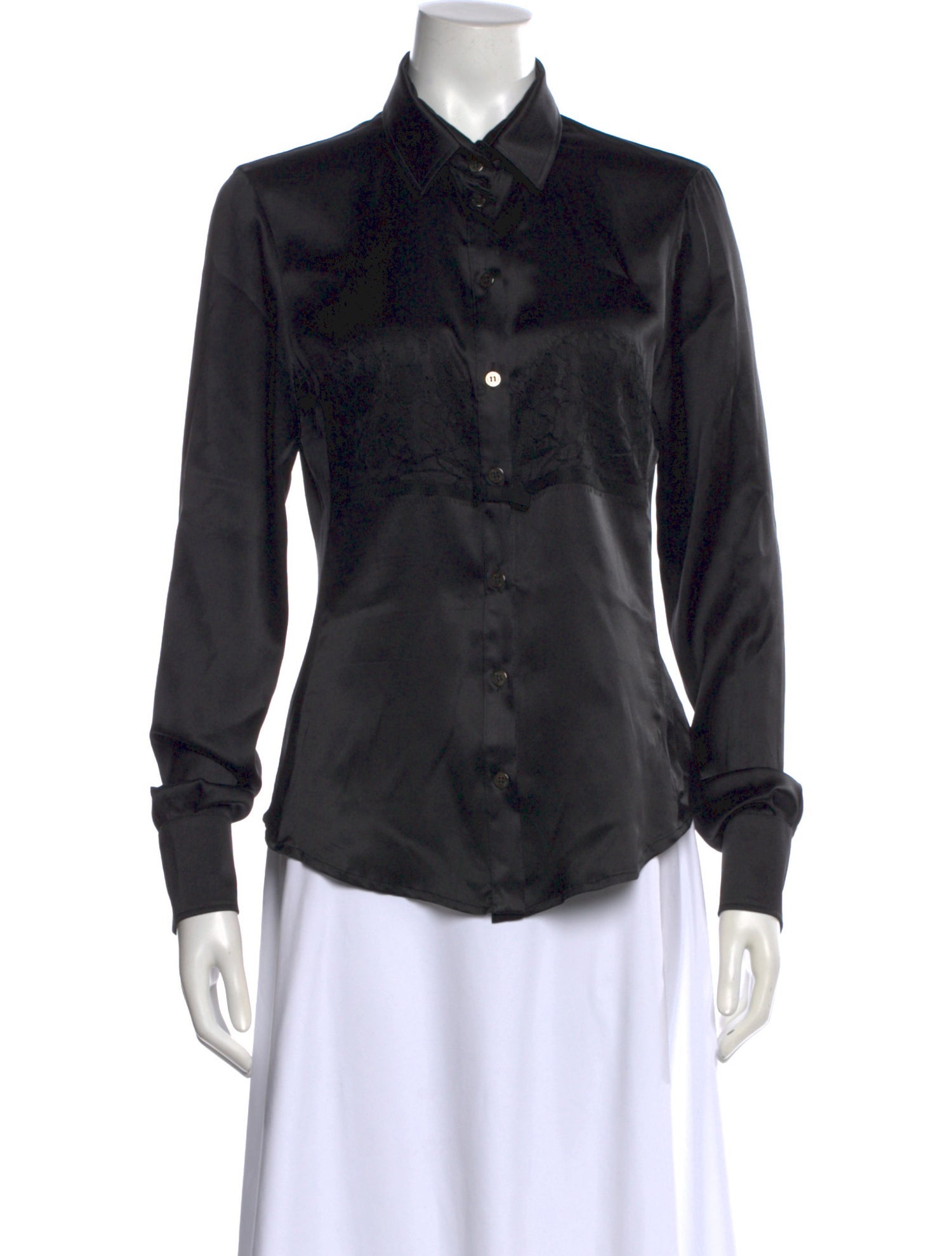 D&G Silk Long Sleeve Blouse