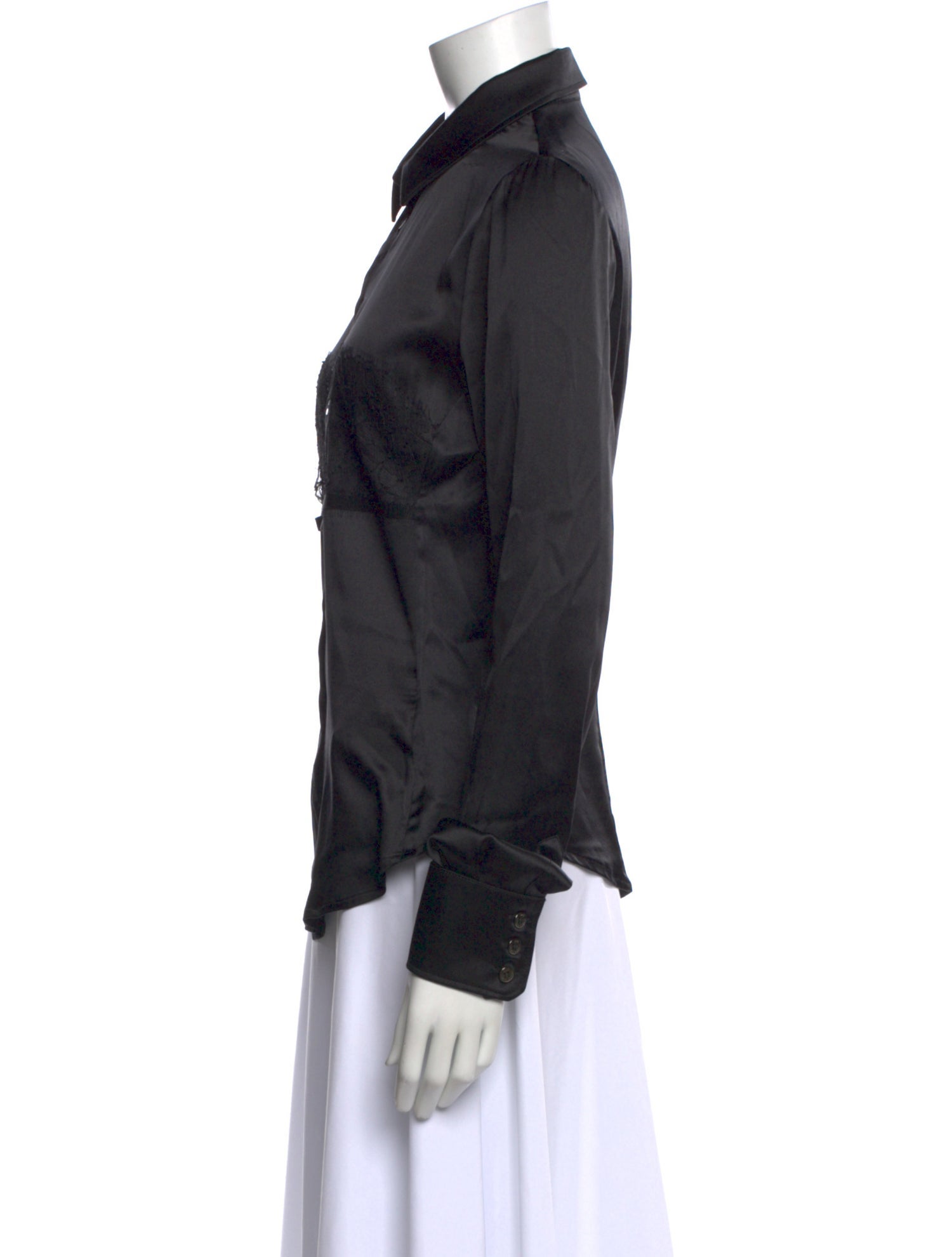 D&G Silk Long Sleeve Blouse