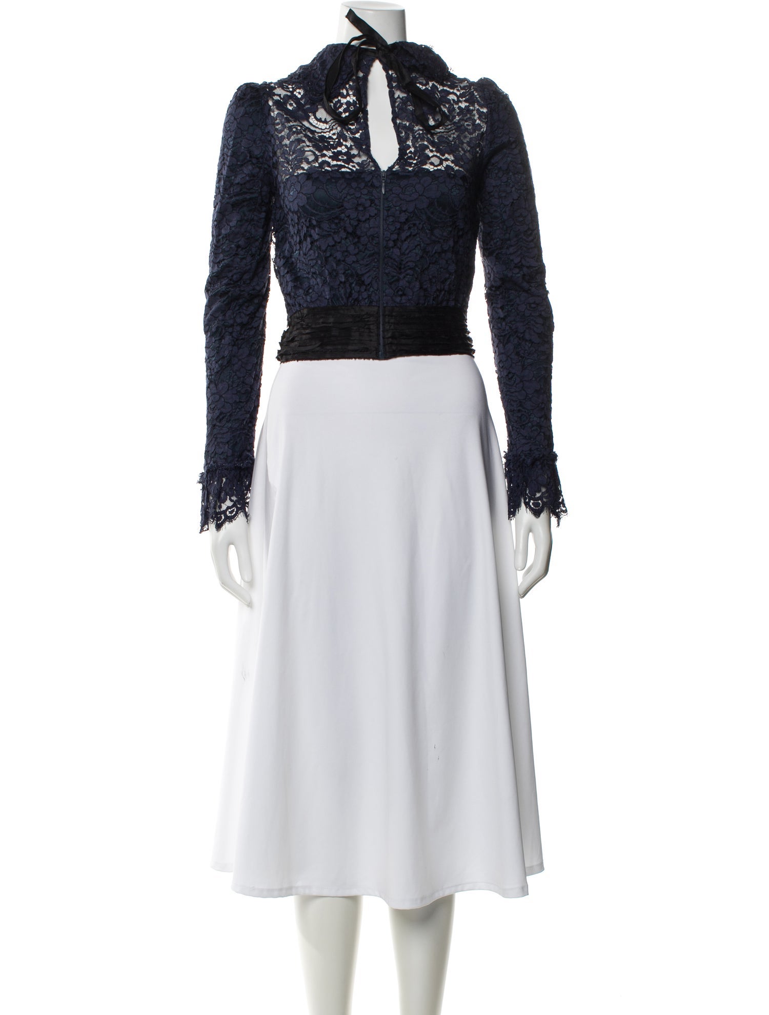 Dolce & Gabbana Silk Lace Pattern Blouse