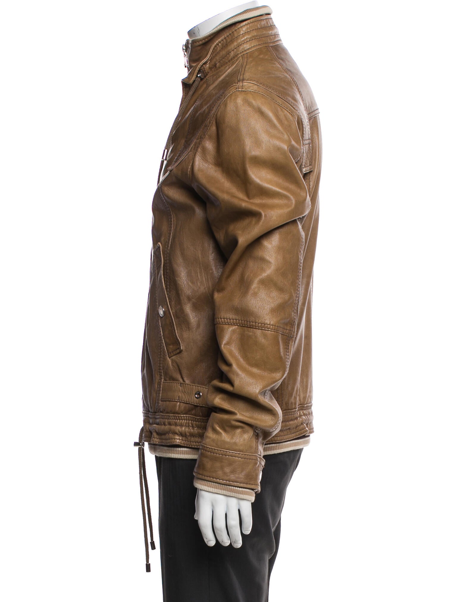 D&G Lamb Leather Moto Jacket
