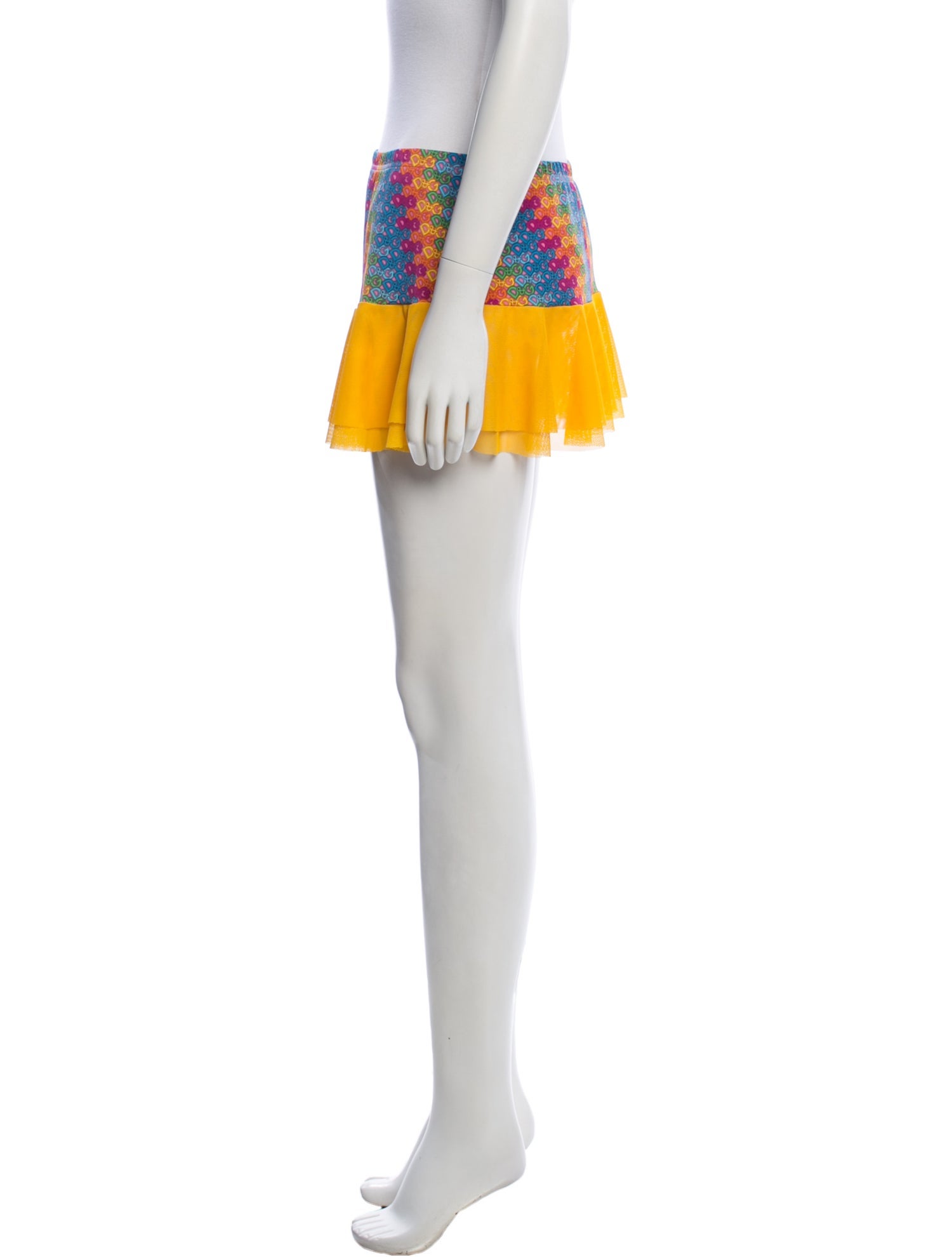 D&G Graphic Print Mini Skirt