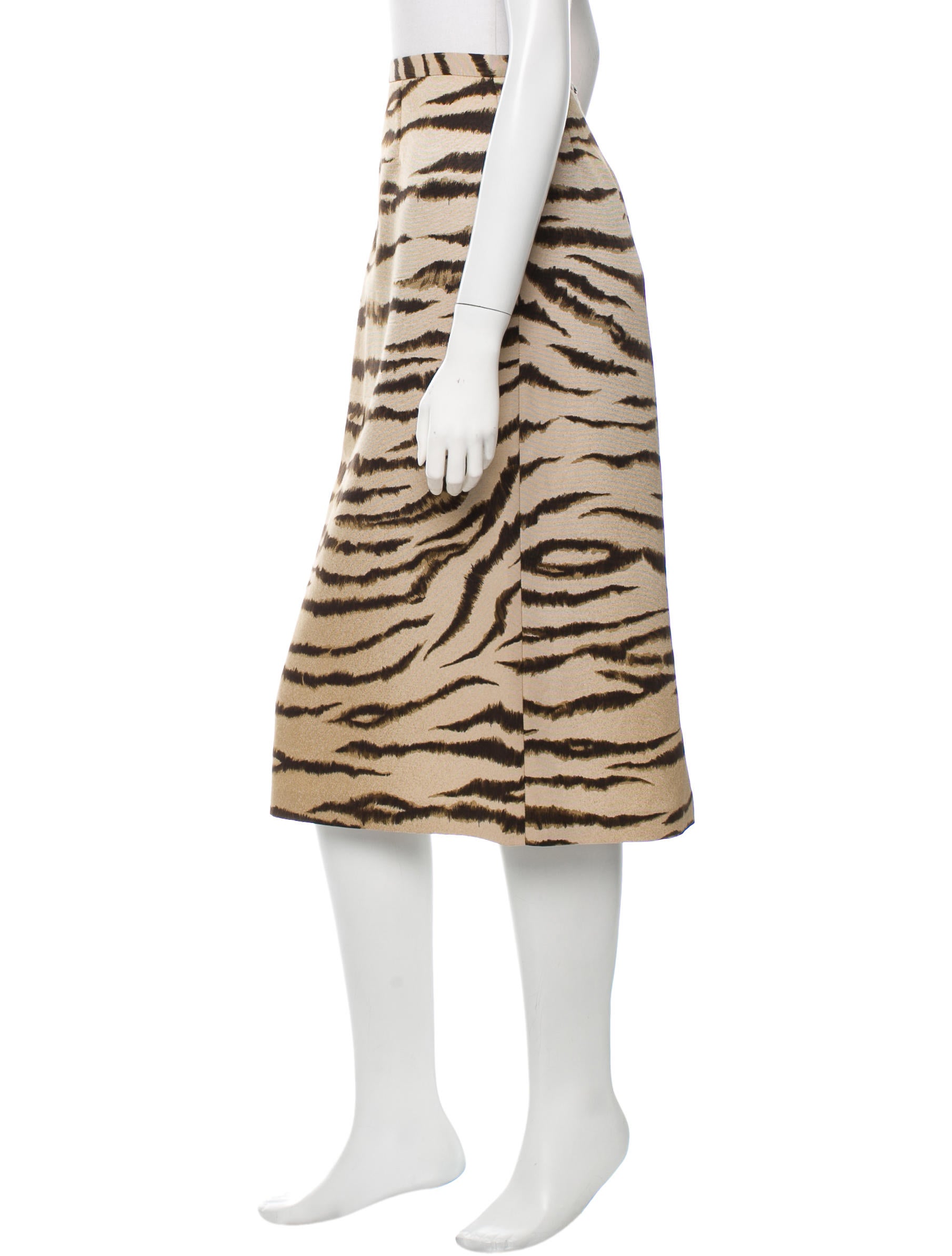 D&G Tiger Print Skirt Clothing WDG30215 The RealReal