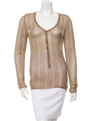 D&G Open Knit Metallic Top