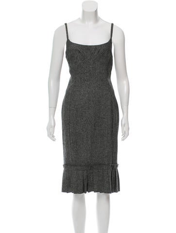 D&G Sleeveless Pleated Dress