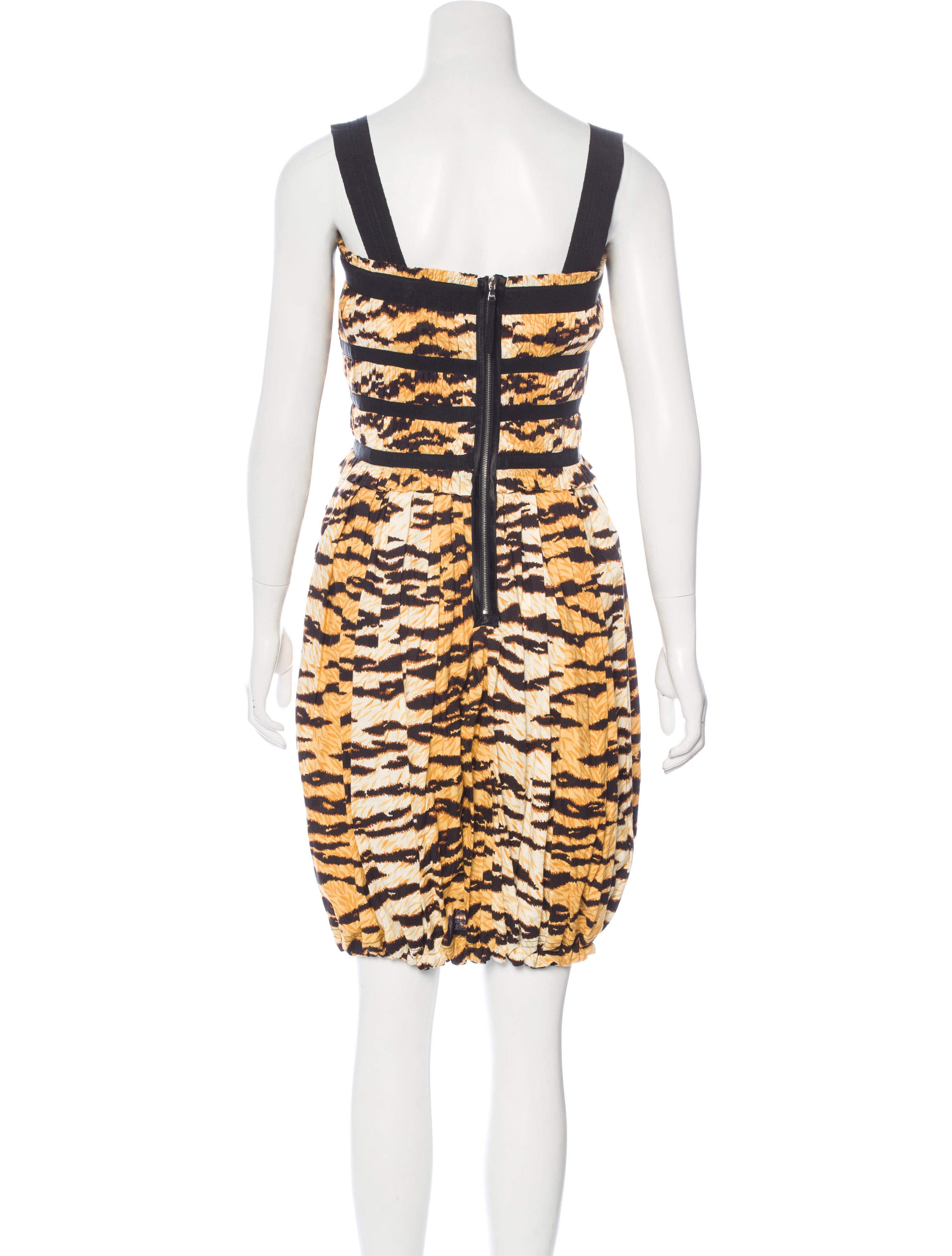 D&G Sleeveless Tiger Print Dress Clothing WDG36401 The RealReal