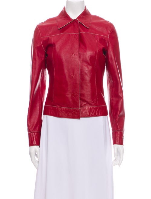 D&G Leather Jacket Red