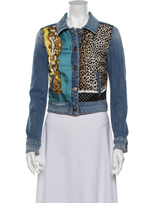 D&G Vintage Animal Print Denim Jacket Denim