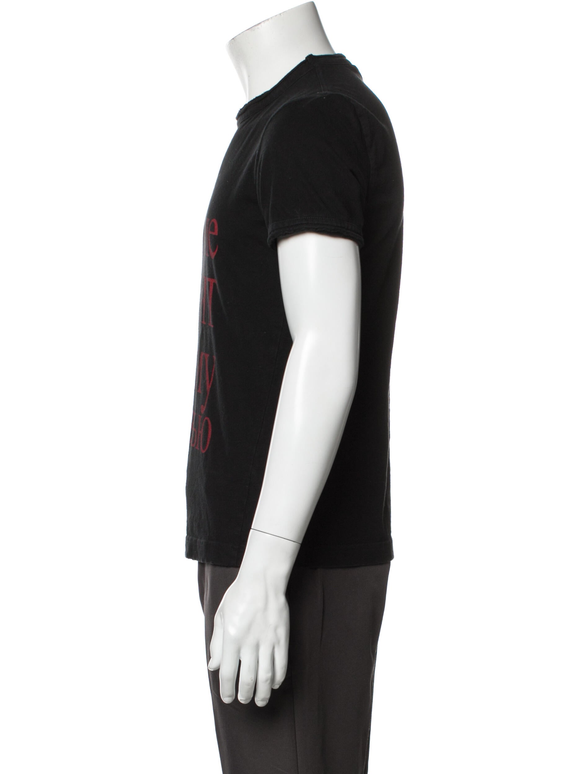 D&G No Smoking Graphic Print T-Shirt - Black T-Shirts, Clothing