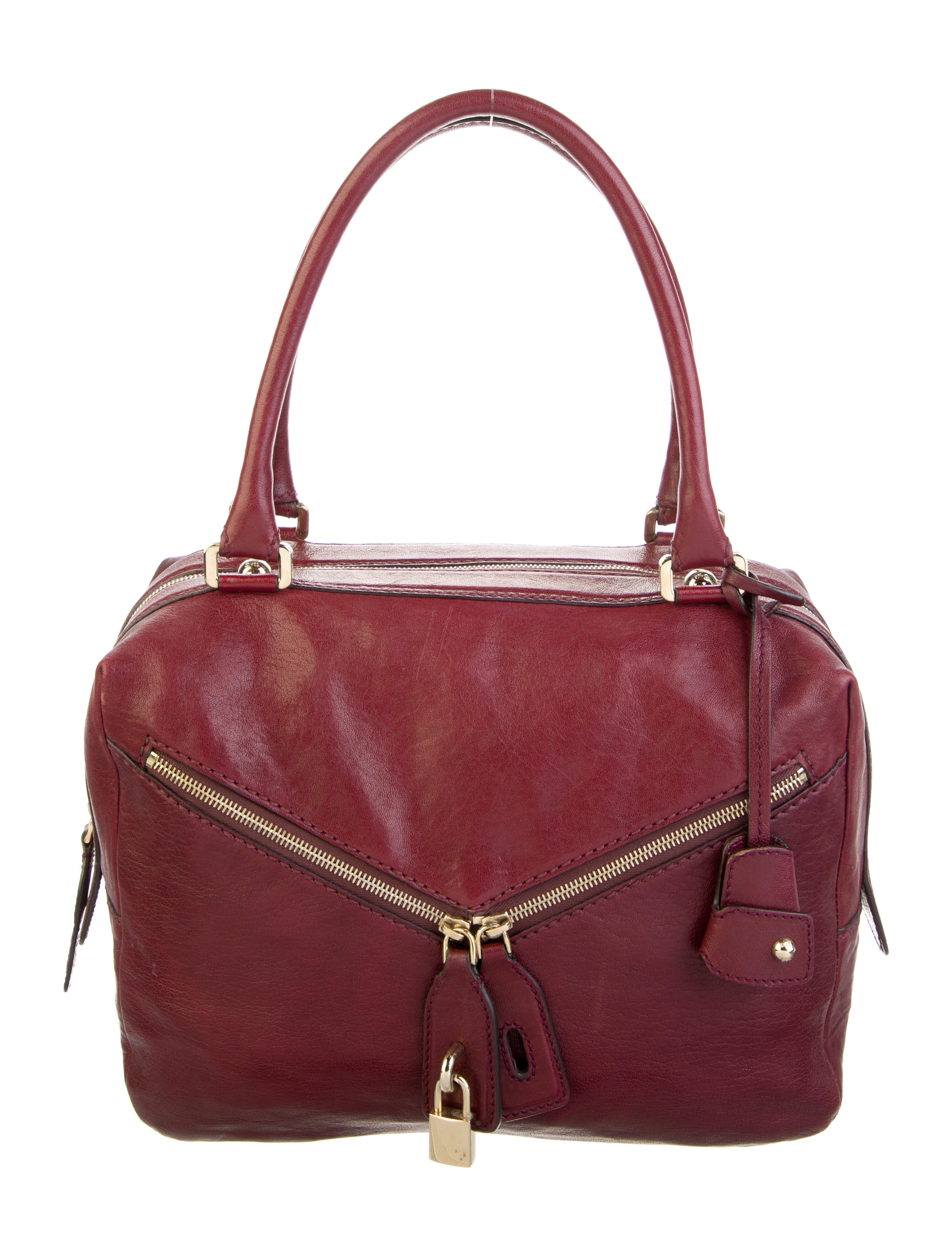 D&G Leather Micol Bag Burgundy Shoulder Bags, Handbags WDG82769
