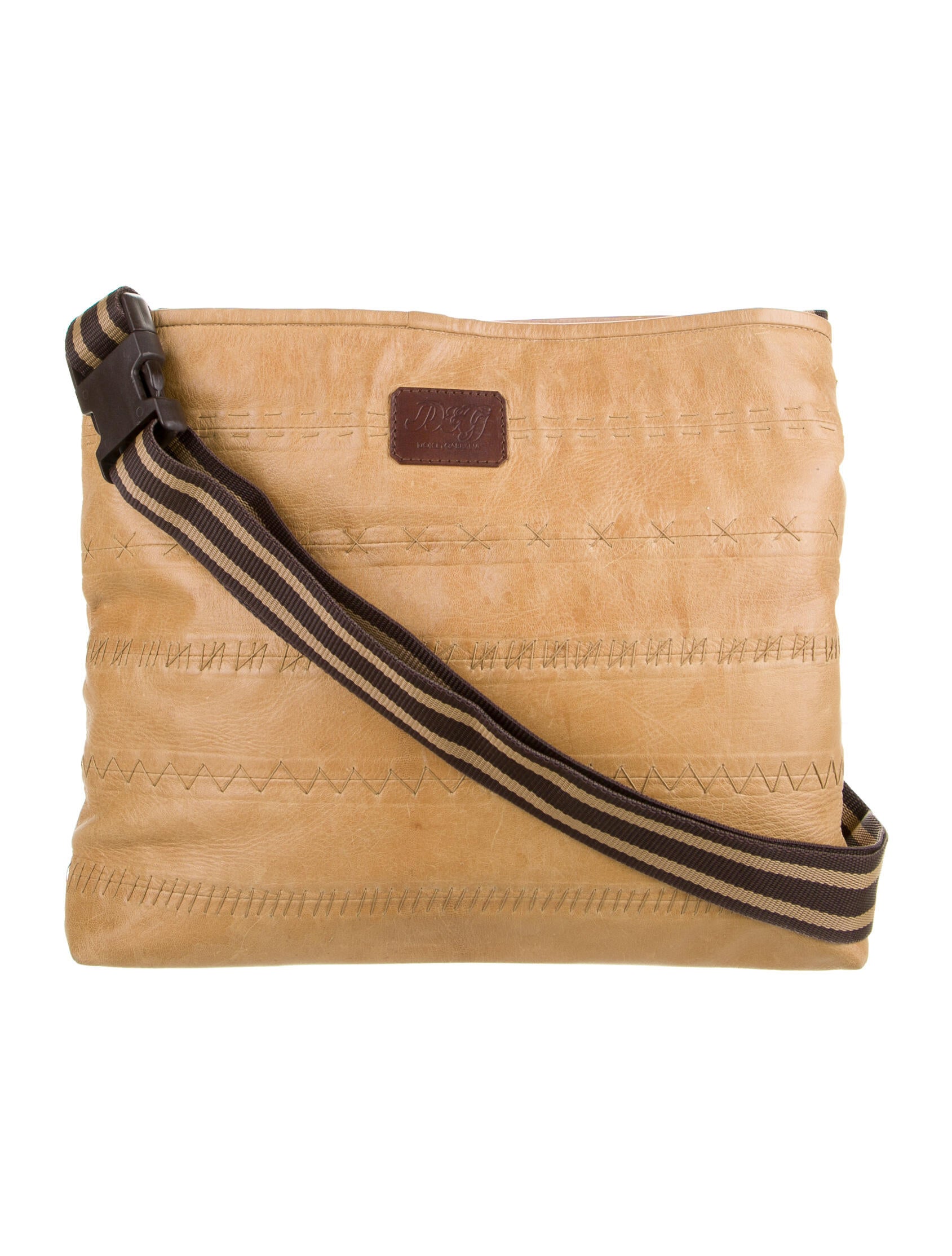 D&G Leather Shoulder Bag Brown Shoulder Bags, Handbags WDG84204