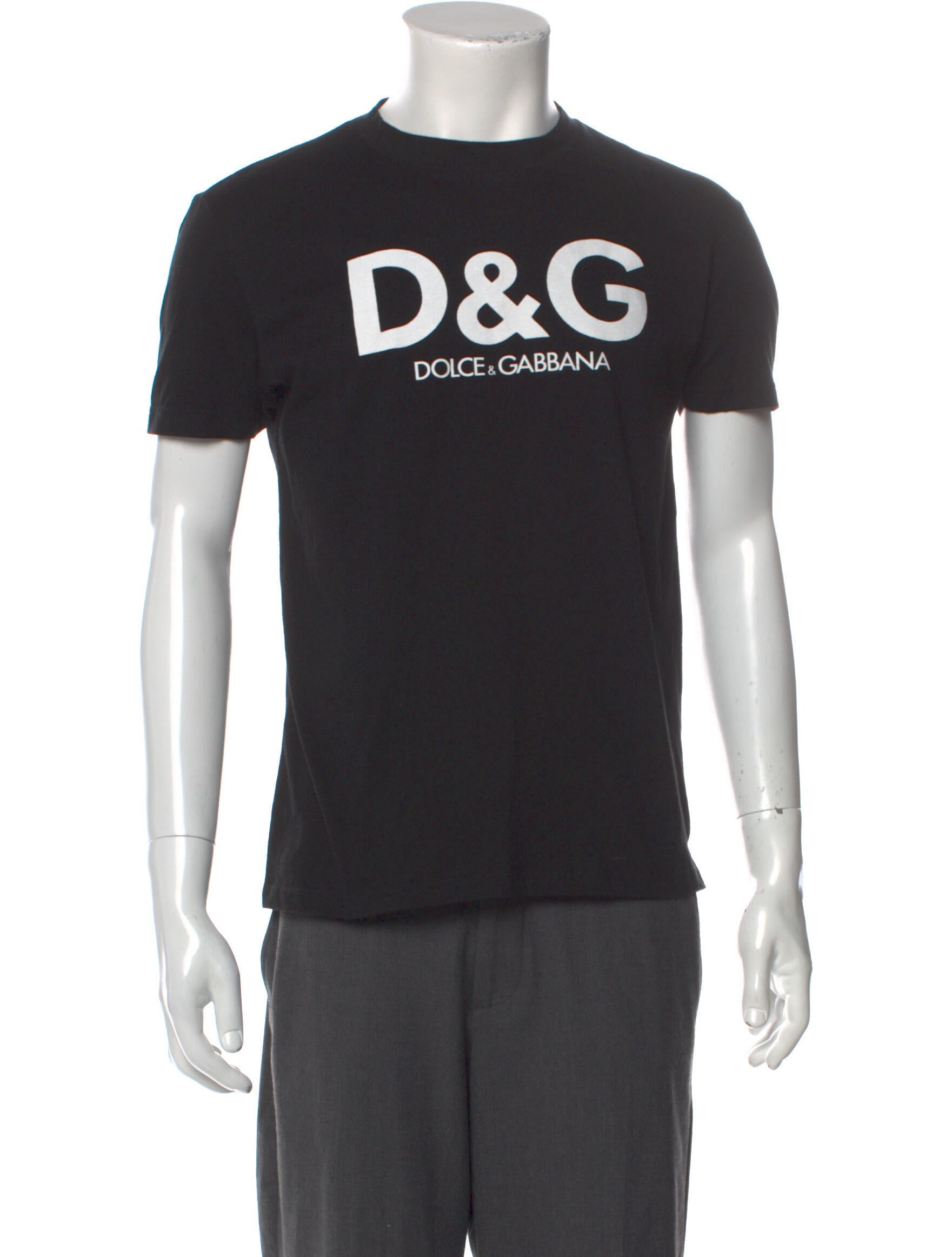 D&G Graphic Print Crew Neck TShirt w/ Tags Black TShirts, Clothing