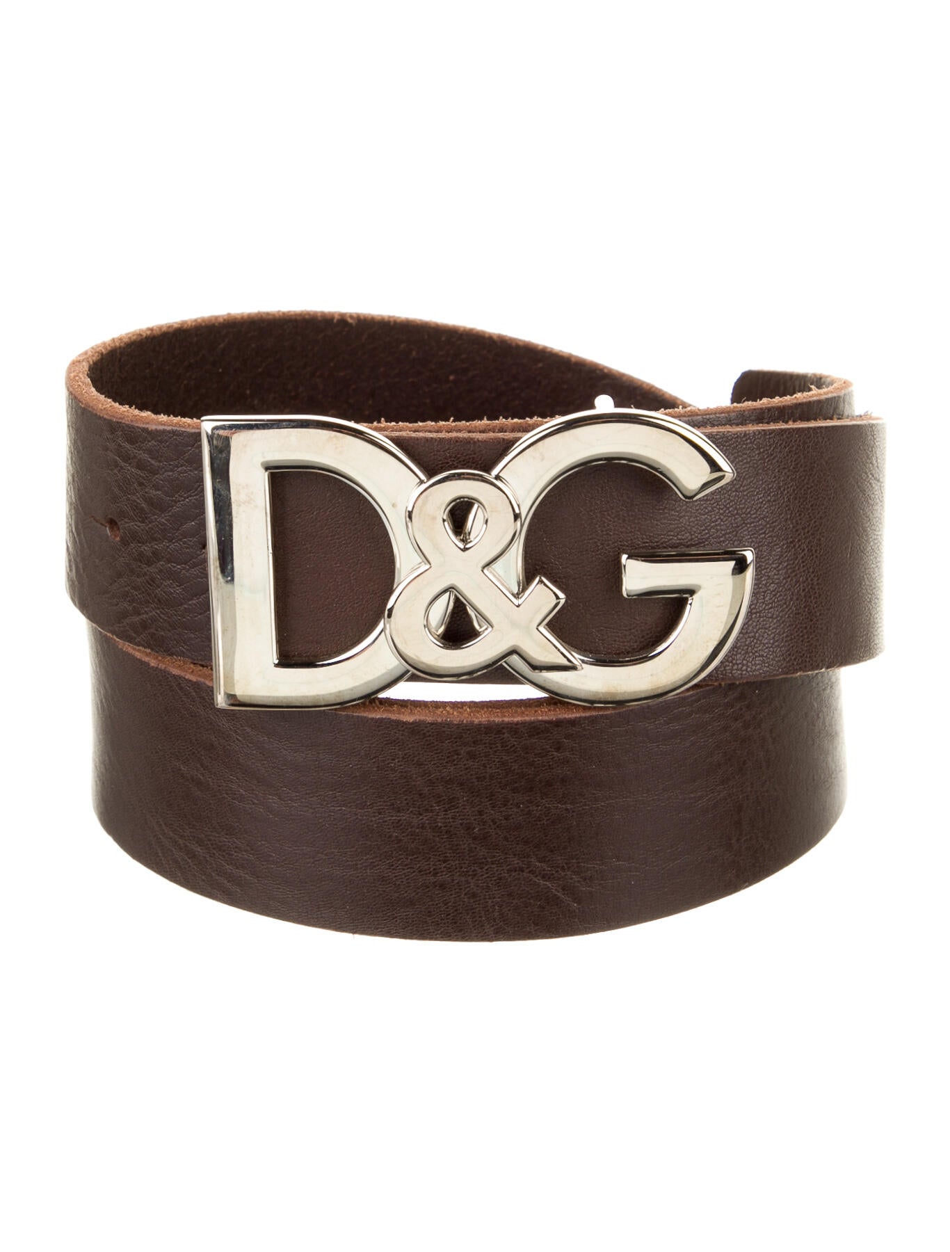 d&g men's leather belt