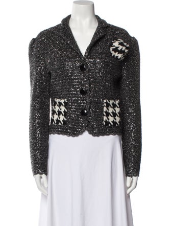 D&G 2000's Houndstooth Print Sweater