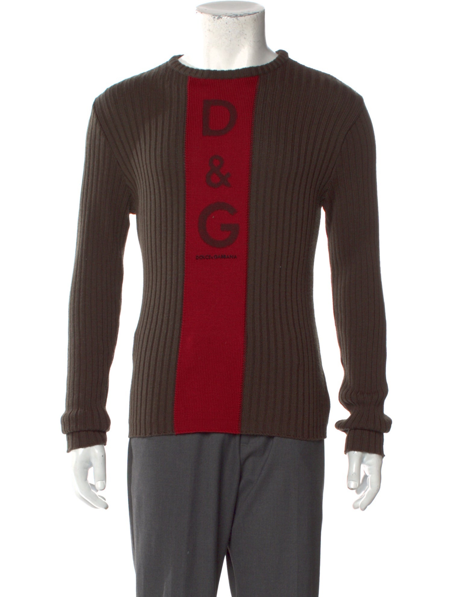 D&G 2000's Colorblock Pattern Pullover