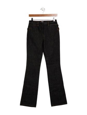 D&G High-Rise Straight Leg Jeans
