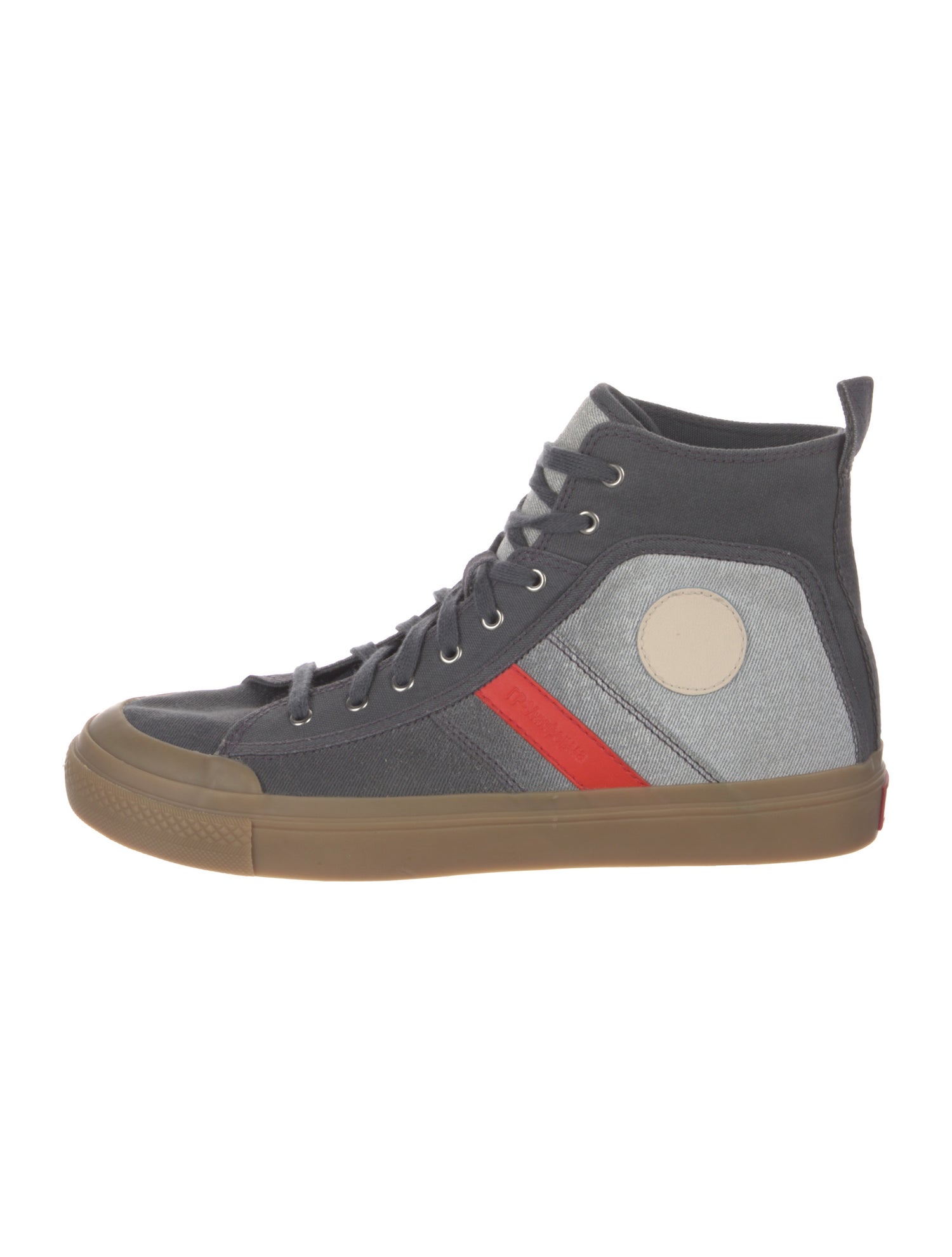 Diesel x GR-Uniforma Canvas Colorblock Pattern Sneakers