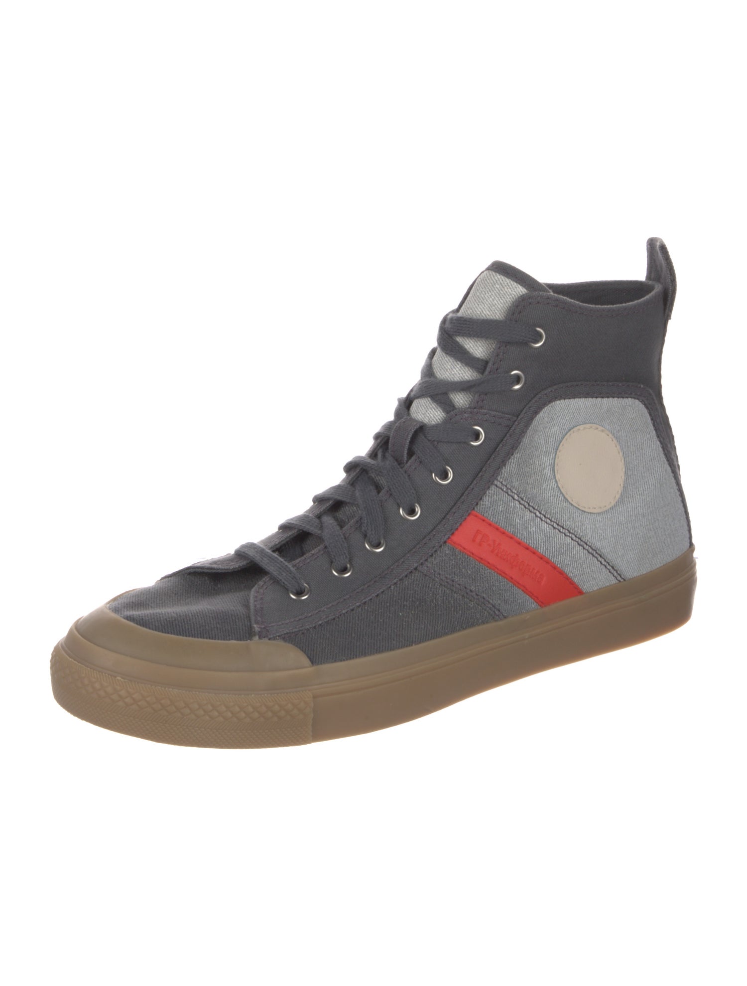 Diesel x GR-Uniforma Canvas Colorblock Pattern Sneakers
