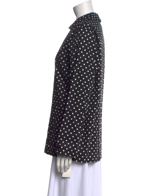 Good Design Shop Comme des Garçons Polka Dot Print Long Sleeve Button-Up Top