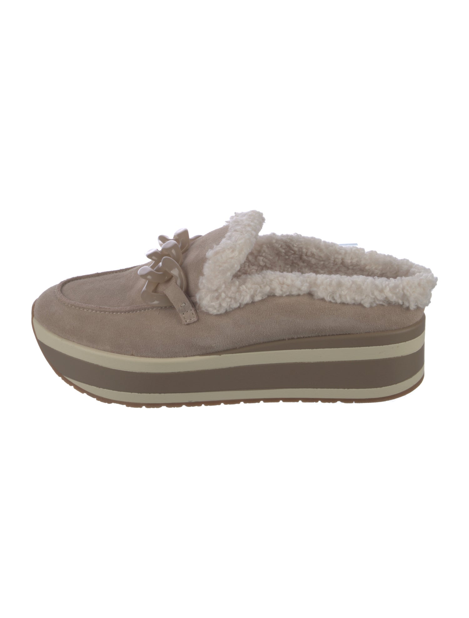 Dolce Vita Faux Fur Colorblock Pattern Mules