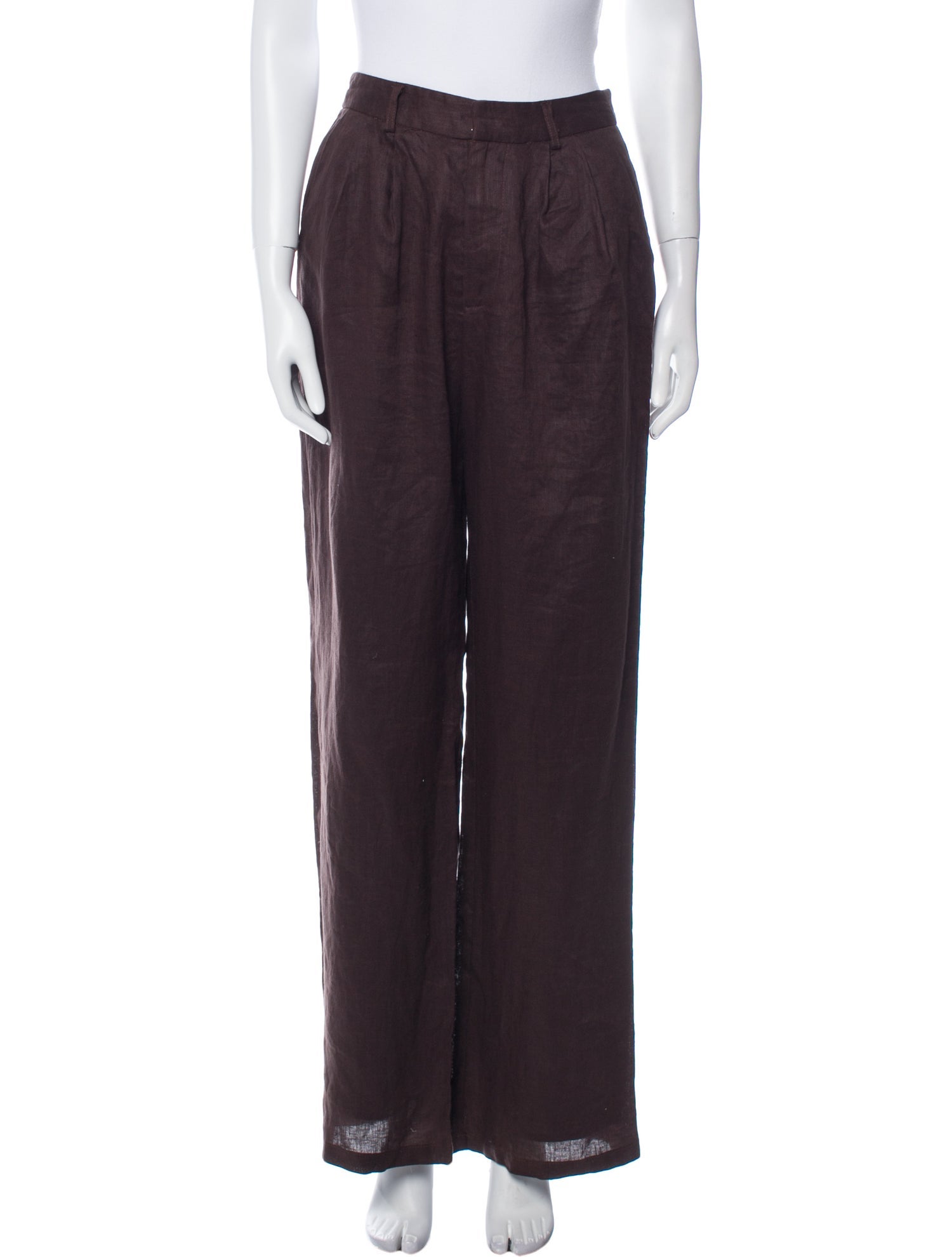 Dissh Wide Leg Pants Brown, 13.75" Rise Pants, Clothing WDHIS22565