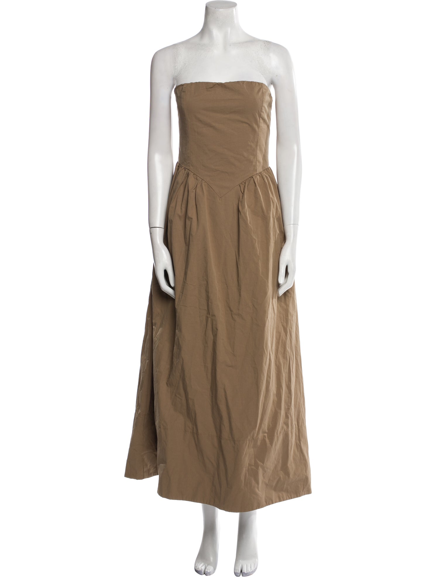 Dissh Strapless Midi Length Dress w/ Tags Neutrals Dresses, Clothing