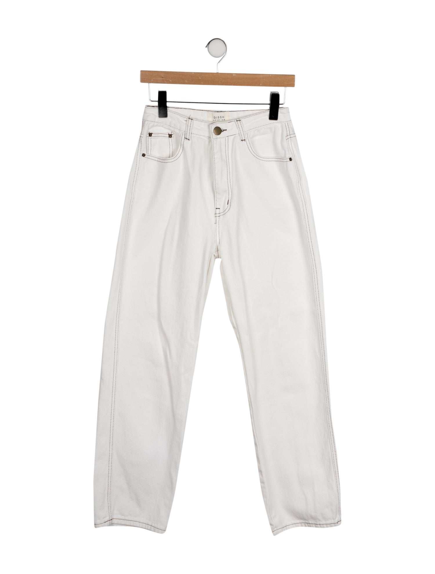 Dissh High-Rise Straight Leg Jeans