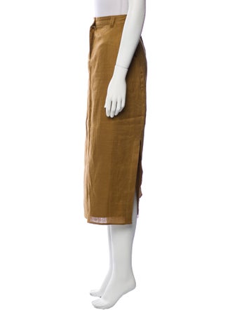 Dissh Linen Midi Length Skirt