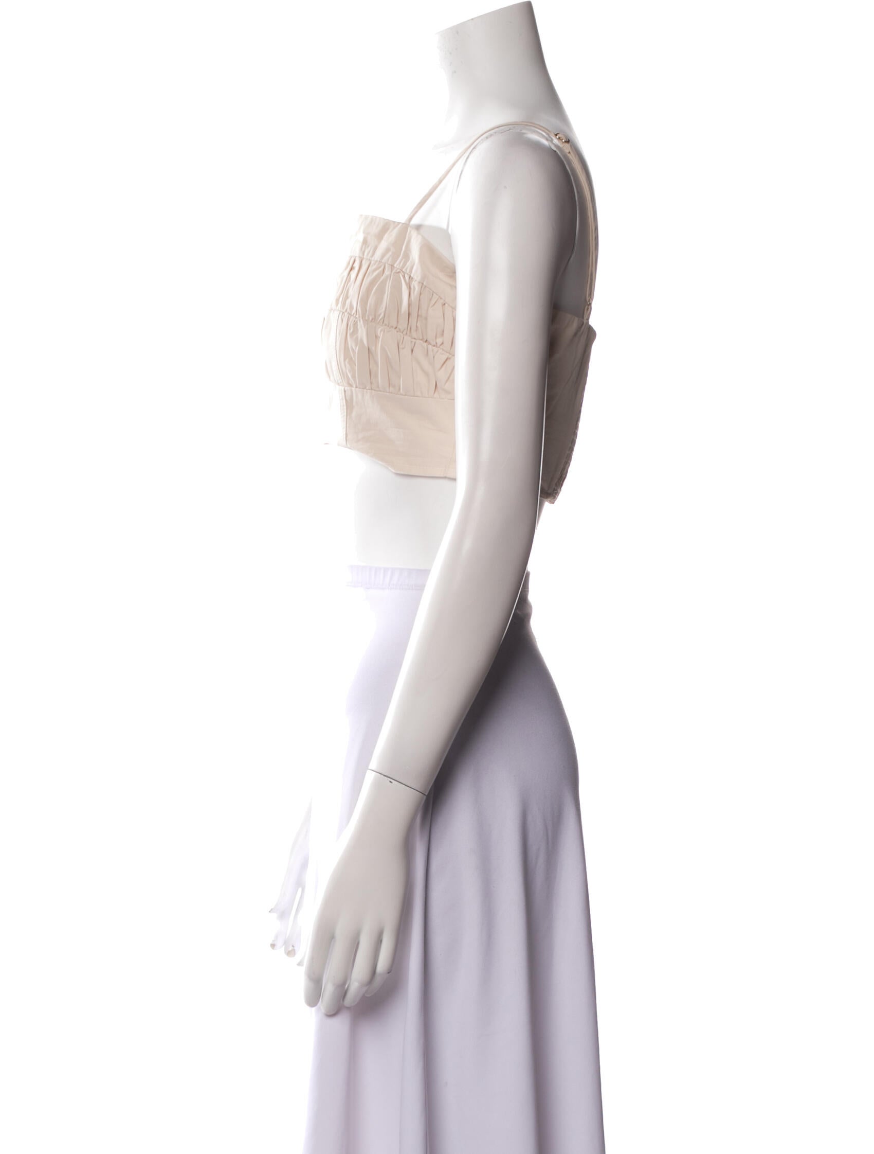 Dissh Square Neckline Sleeveless Crop Top