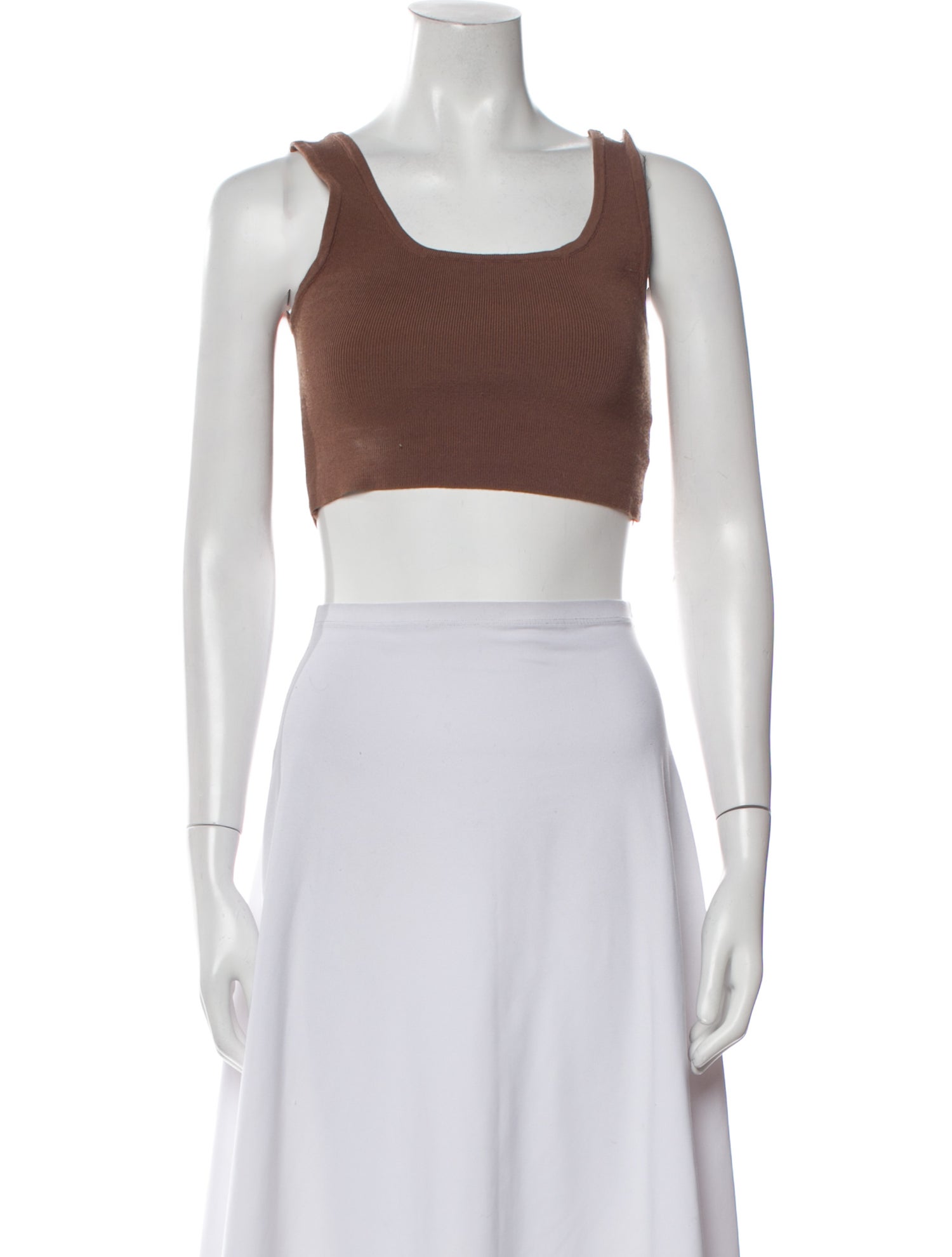 Dissh Square Neckline Sleeveless Crop Top