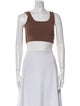 Dissh Square Neckline Sleeveless Crop Top
