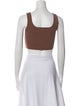 Dissh Square Neckline Sleeveless Crop Top