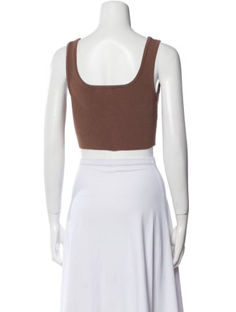 Dissh Square Neckline Sleeveless Crop Top