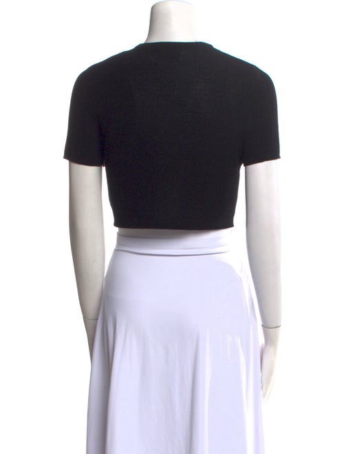 Dissh Crew Neck Short Sleeve Crop Top