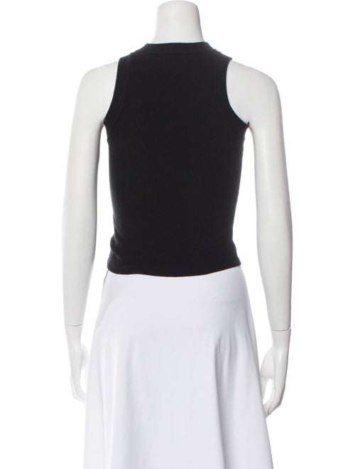 Dissh Crew Neck Sleeveless Crop Top