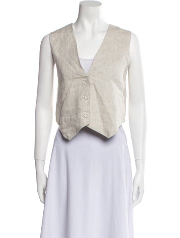 Dissh Jackets Linen Vest US 4 | S