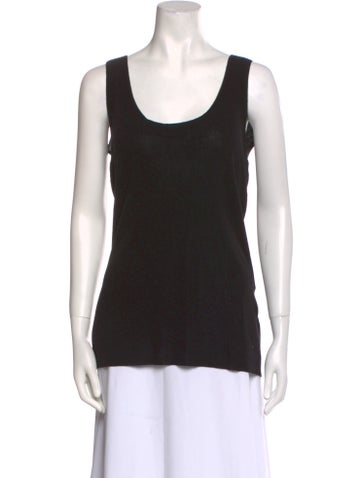 Dissh Tops Scoop Neck Sleeveless Top S