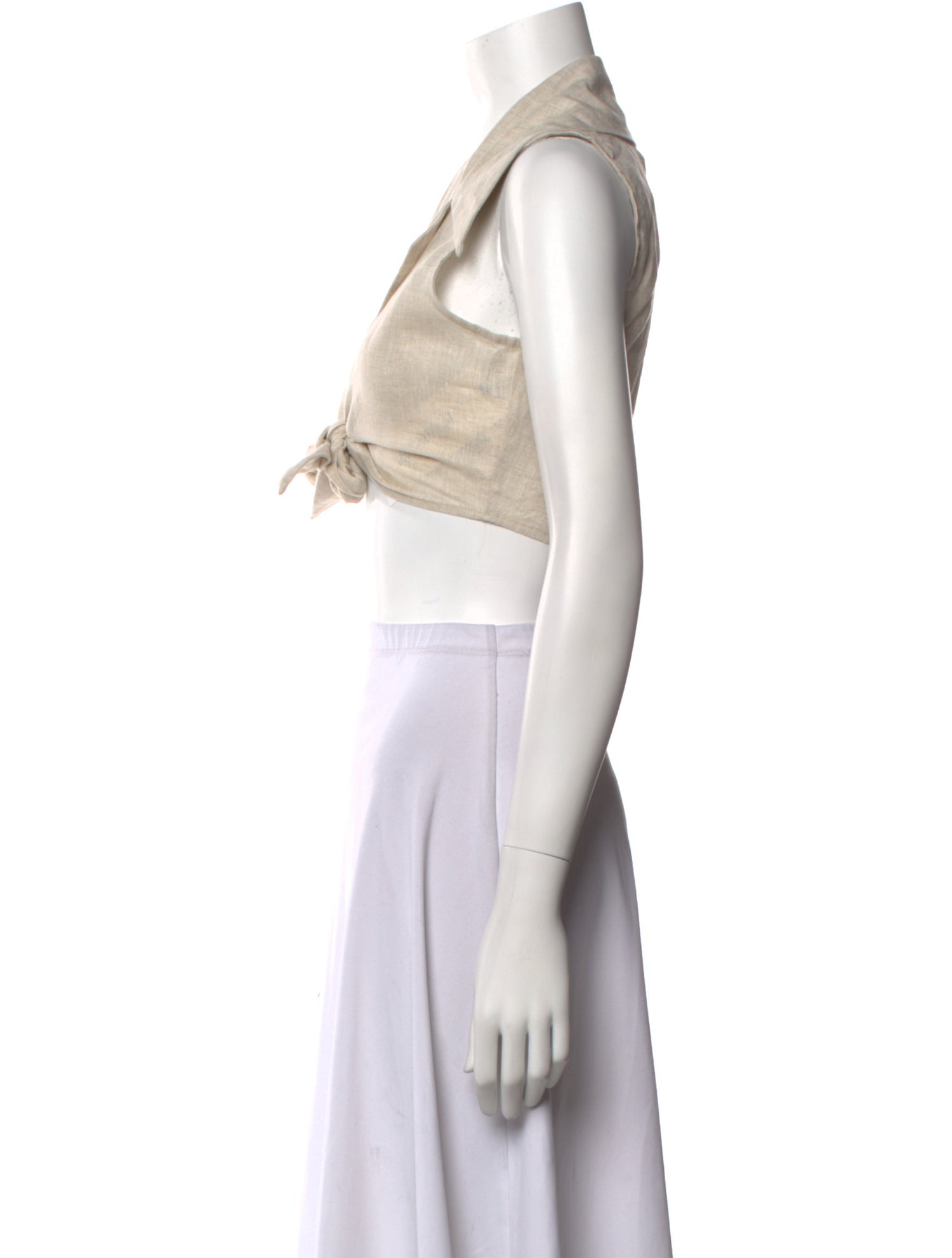 Dissh Linen Sleeveless Crop Top w/ Tags