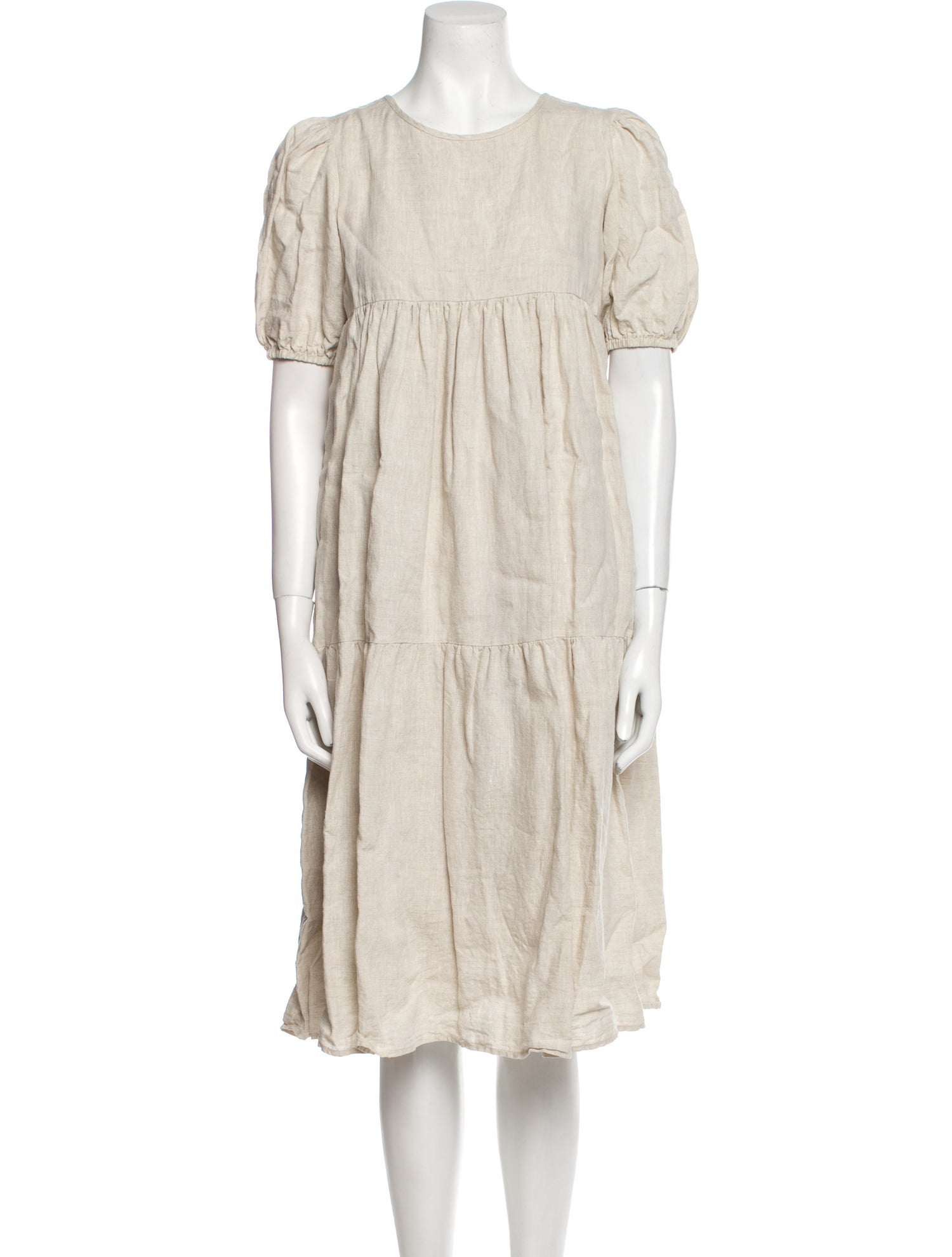 Dissh Linen Knee-Length Dress