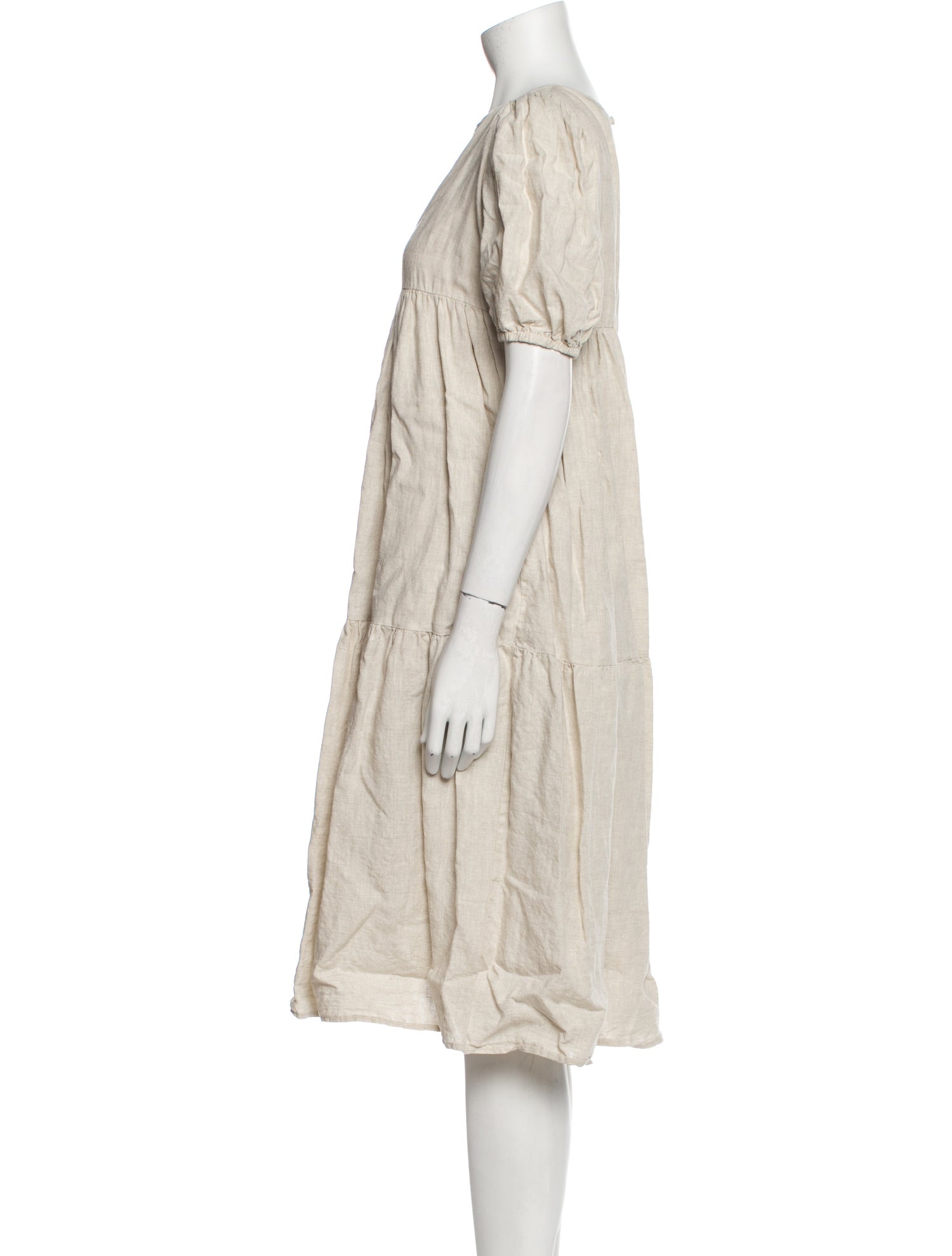 Dissh Linen Knee-Length Dress