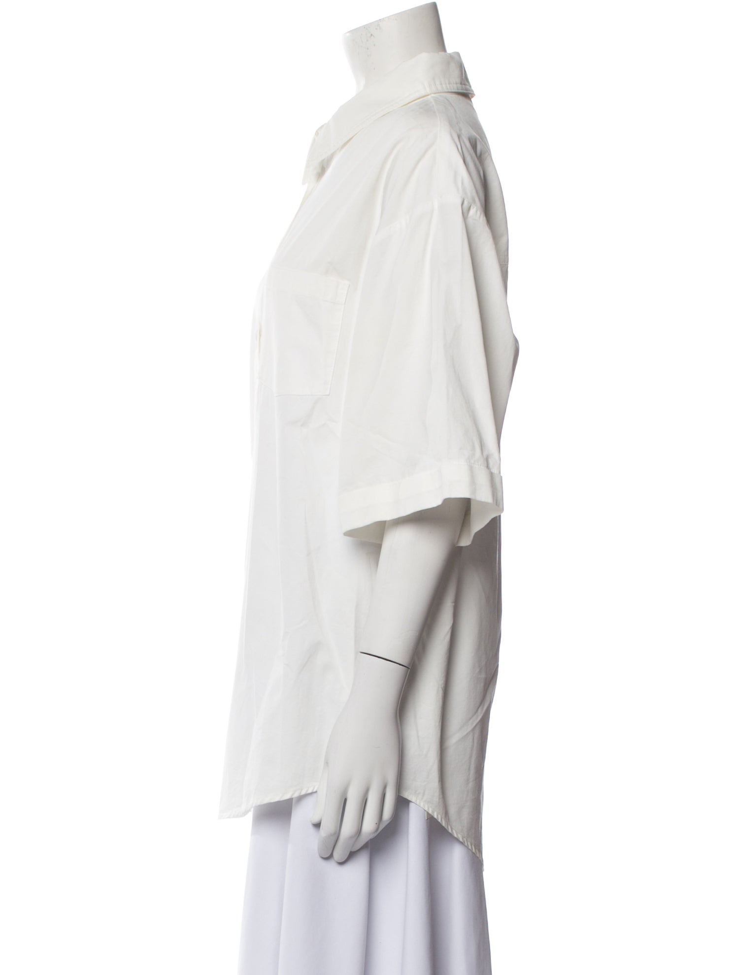 Dissh Three-Quarter Sleeve Button-Up Top