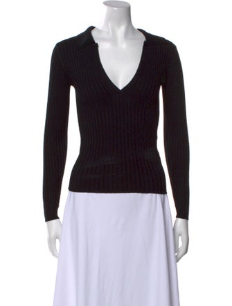 Dissh V-Neck Long Sleeve Top