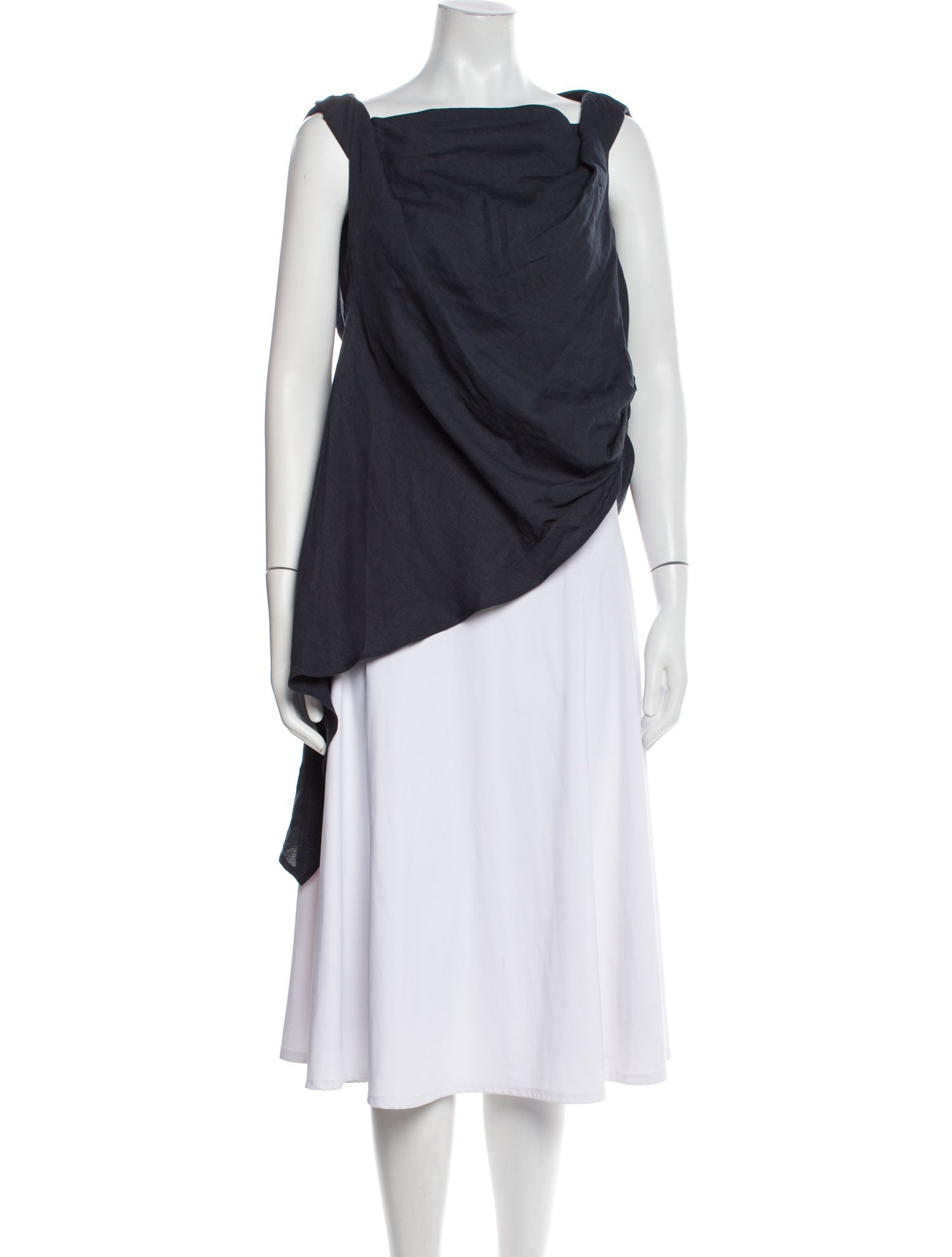 Dissh Cowl Neck Sleeveless Tunic