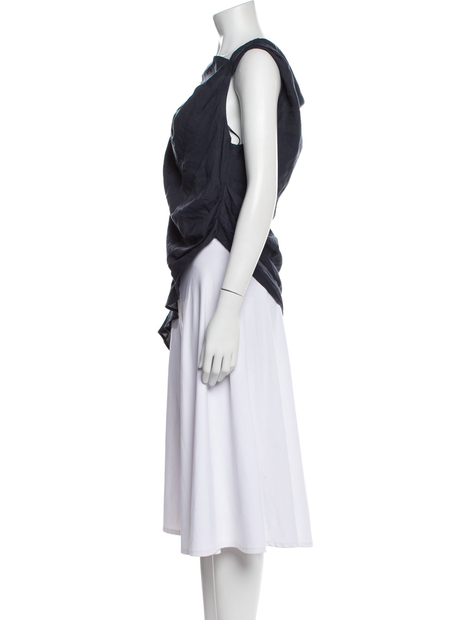 Dissh Cowl Neck Sleeveless Tunic