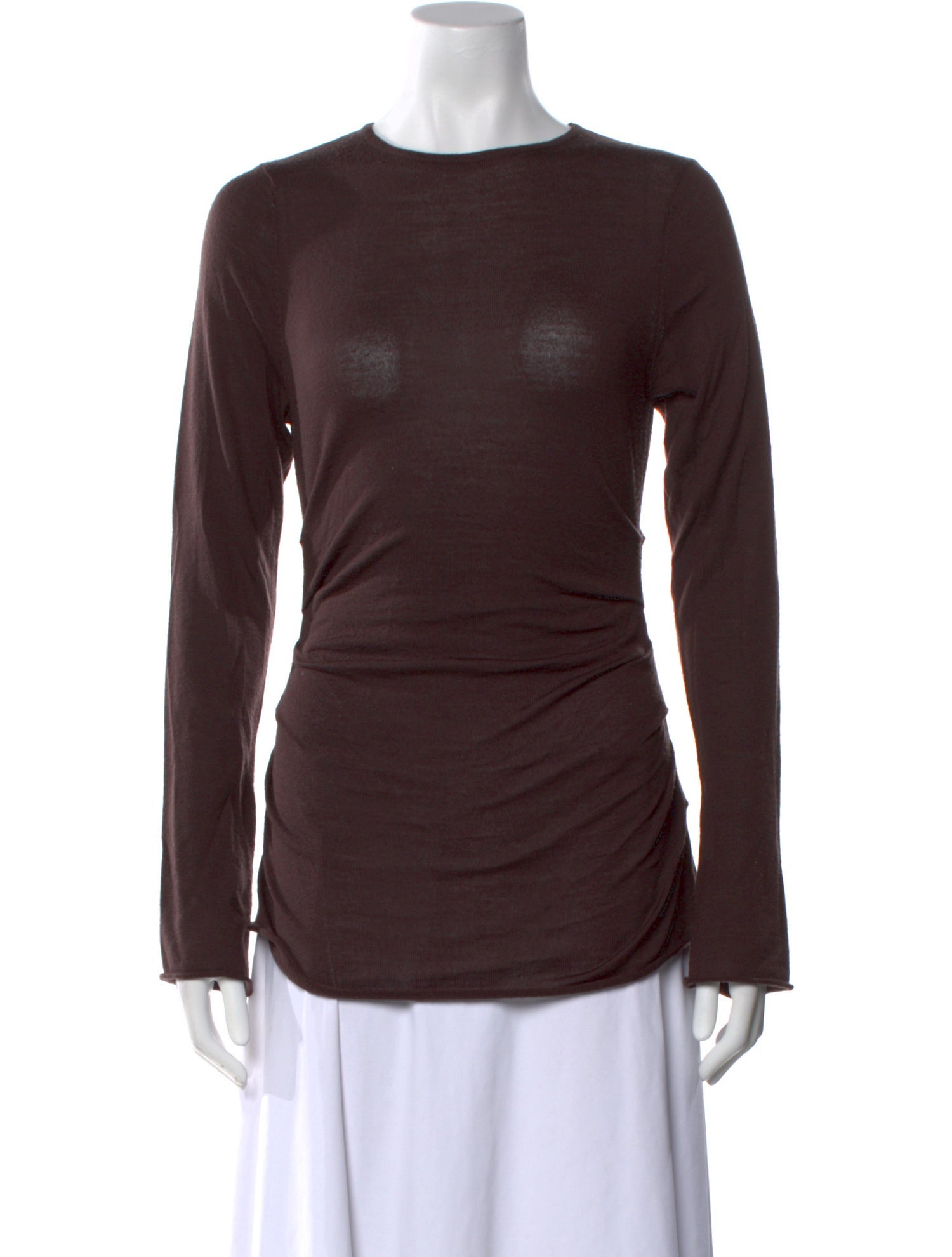 Dissh Bateau Neckline Long Sleeve Top